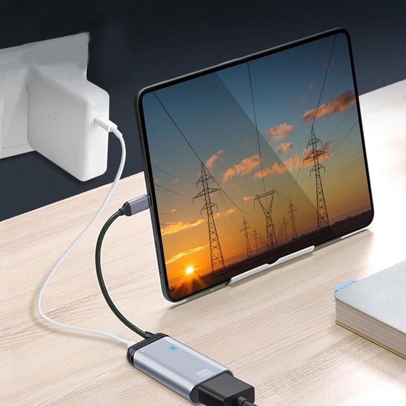 محول من النوع C المحمول مع منفذ DP1.4 Mini DP و PD100W ومنفذ USB C ومنفذ USB ومنفذ VGA ومنفذ RJ45 للإيثرنت، اللون A - Image 4